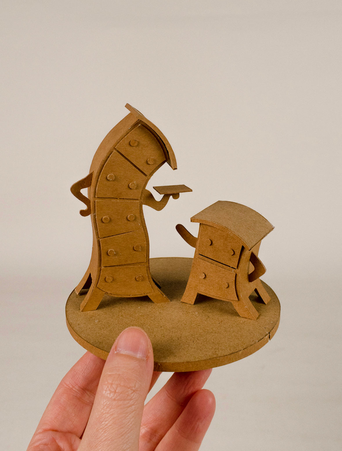 Small Cupboard Cardboard Crafts DIY