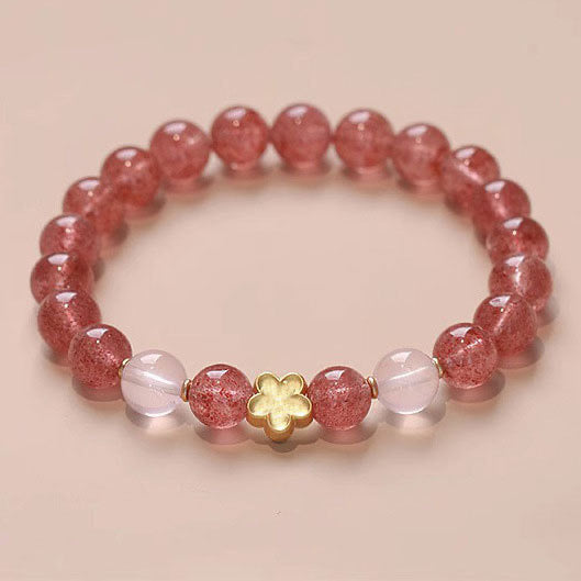 Strawberry Crystal Beads Bracelet Stretch | Special Design
