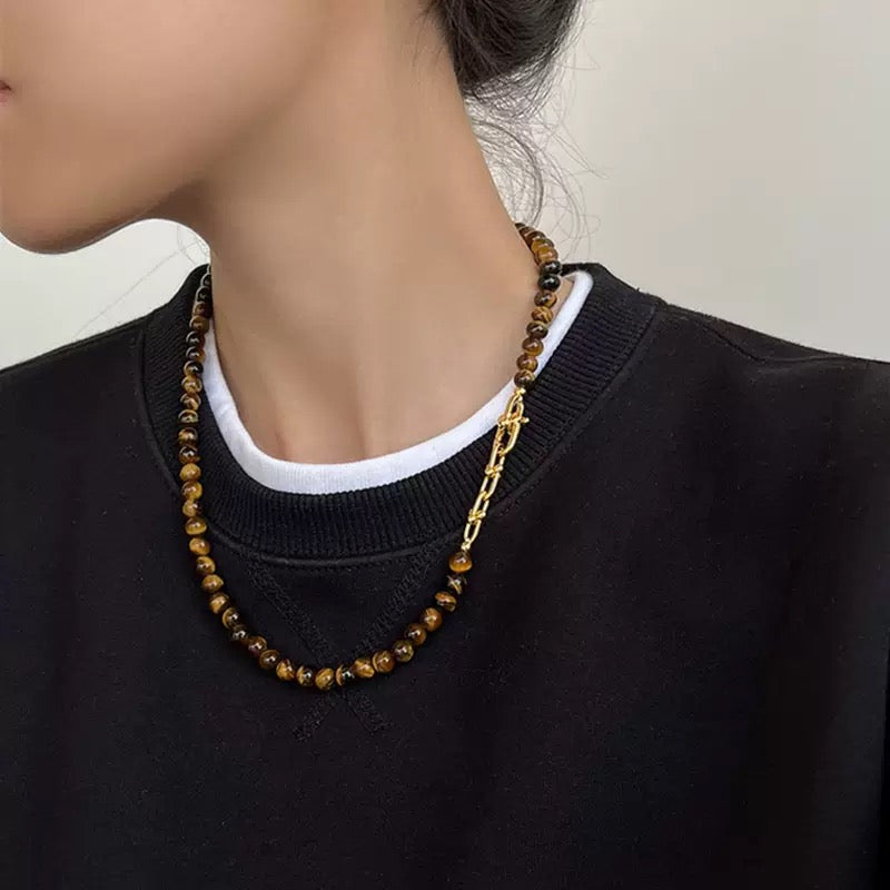 Natural Tiger Eye Necklace | Special Design for Women