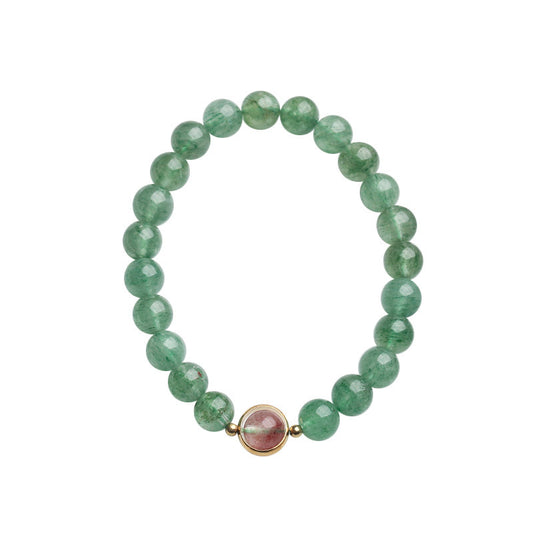 Green Crystal Gemstone Bracelet Stretch | Special Design