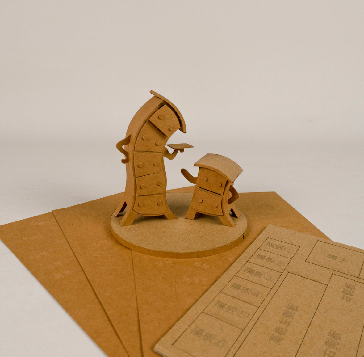 Small Cupboard Cardboard Crafts DIY