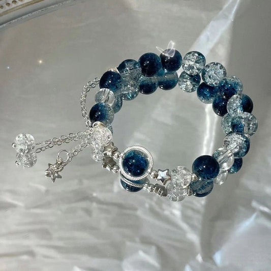 Blue Glow Crystal Beads Bracele | Special Design