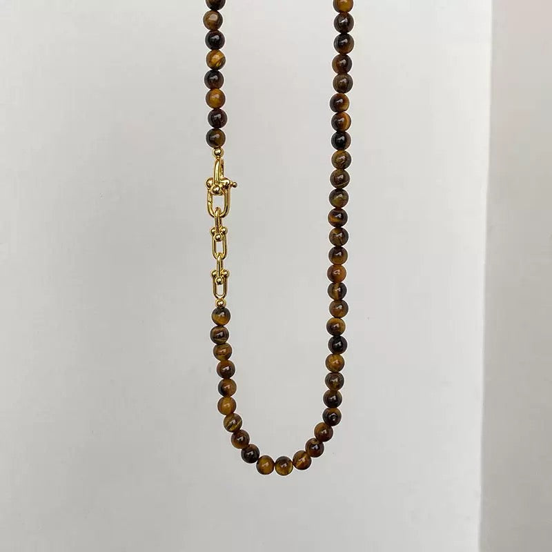 Natural Tiger Eye Necklace | Special Design for Women